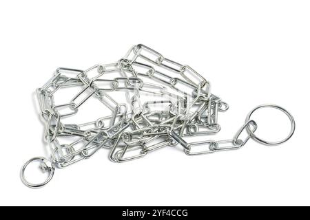 Metal chain isolated on white background Stock Photo