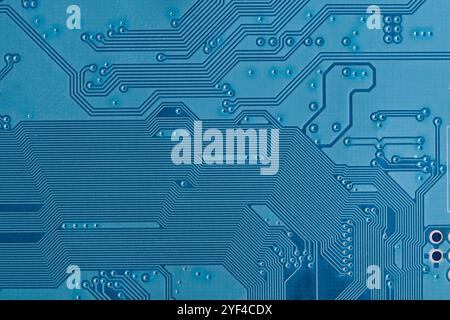 Closeup of electronic circuit board background. Technology and electronics concept Stock Photo