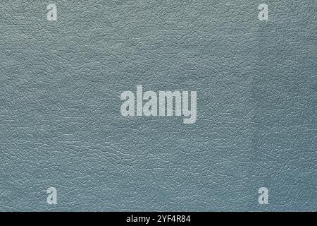 Synthetic blue leather for background. Close-up detail macro photography view of texture decoration material, pattern background design for poster, br Stock Photo