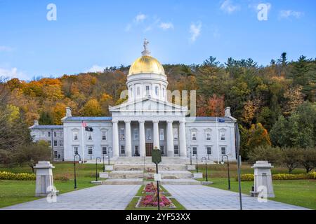 the state capitol building in montpelier the state capital of vermont usa Stock Photo