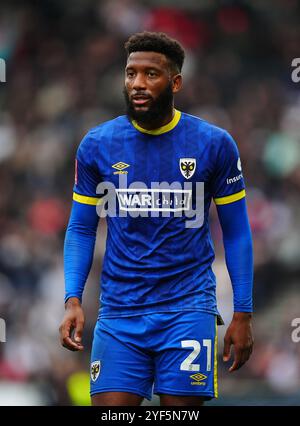 AFC Wimbledon s Myles Hippolyte During The Sky Bet League One Match At 