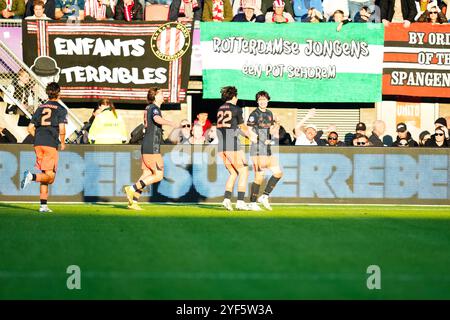 Rotterdam, The Netherlands. 03rd Nov, 2024. Rotterdam - 0-3 during the eleventh competition round of the Eredivisie season 2024/2025. The match is set between Sparta Rotterdam and FC Utrecht at Het Kasteel on 3 November 2024 in Rotterdam, The Netherlands. (VK Sportphoto/Danny de Groot) Credit: Yannick Verhoeven/Alamy Live News Stock Photo