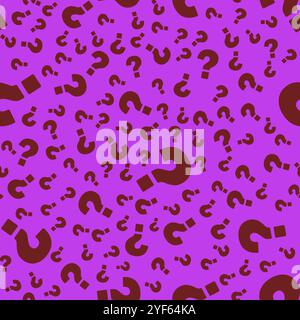The concept of frequently asked questions. A flat vector illustration with question marks. Stock Vector