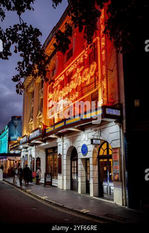 St Martin's Theatre. The Mousetrap, the world's longest running play at the St Martin's Theatre in London's West End, running continuously since 1952. Stock Photo
