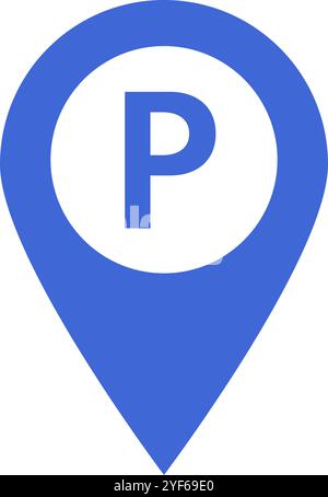 Map pin set. Map pointer for parking, taxi, bus and tram station. Map ...