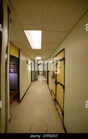 Hallway at the Diefenbunker, Carp, Ontario, Canada Stock Photo