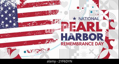 National Pearl Harbor Remembrance- banner Stock Vector