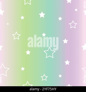 Universe star Constellation Seamless pattern, endless texture background Stock Vector