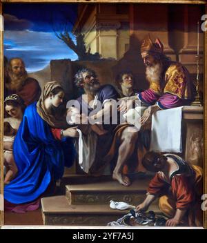 The Presentation of Jesus in the Temple, 1623, Guercino (1591-1666), The National Gallery, London, UK. Stock Photo