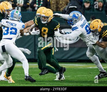 Green Bay Packers defensive lineman Karl Brooks (94) looks on before an ...