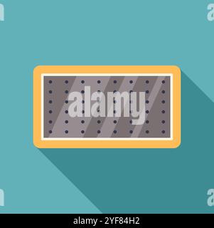 Electronic device with a grid pattern emitting light, possibly displaying information or serving as a unique lighting element Stock Vector