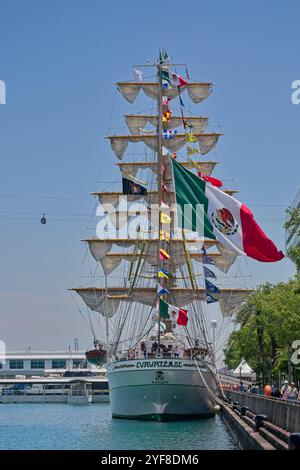 Armada República Mexicana Cuauhtémoc from Acapulco Guerrero, Mexico Stock Photo