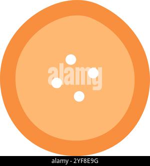 Sewing Button Supplies Icon Stock Vector