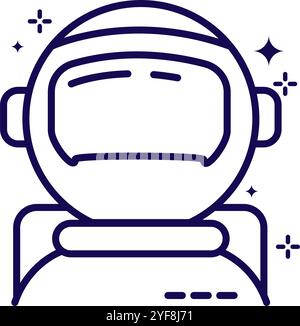 astronaut minimalist space exploration Stock Vector
