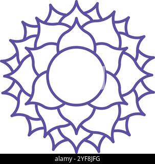 crown chakra sahasrara icon Stock Vector Image & Art - Alamy