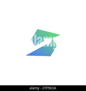 S Arrow Logo Design Vector. Letter S Icon Stock Vector