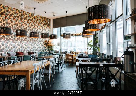 Interior of modern cafe Stock Photo