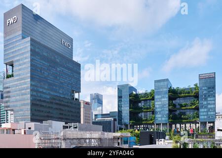 Singapore - August 16, 2024: Parkroyal Collection Pickering Luxury Hotel Stock Photo