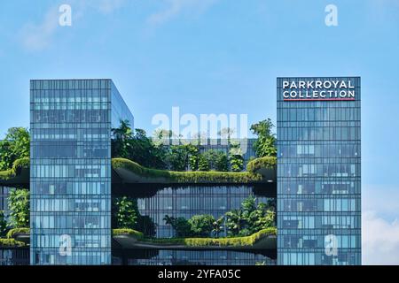 Singapore - August 16, 2024: Parkroyal Collection Pickering Luxury Hotel Stock Photo