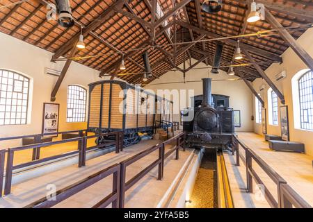 TABUK, SAUDI ARABIA - NOVEMBER 7, 2021: Museum in the former train station of Hijaz Railway in Tabuk, Saudi Arabia Stock Photo