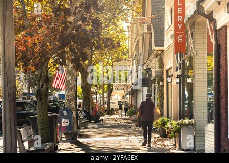 Sag Harbor village New York Suffolk County The Hamptons Long Island Stock Photo