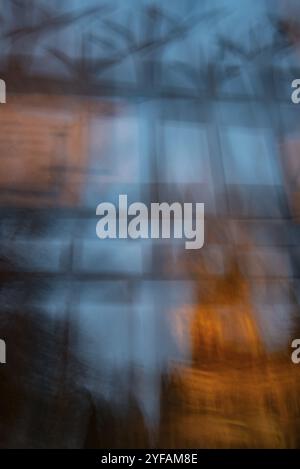 Colourful abstract blurry background with variation of lines and textures Stock Photo