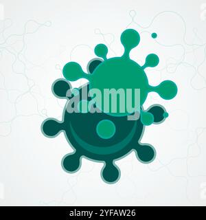 Coronavirus COVID-19 icon. Global pandemic alert. Vector illustration Stock Vector