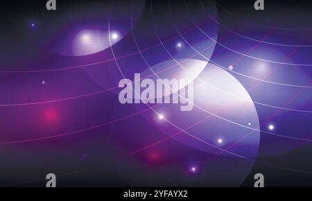 Vector abstract space background with abstract elements Stock Vector