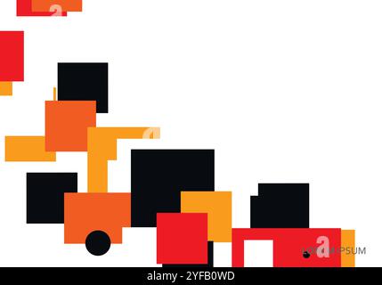 Modern abstract vector with square design brochure for design. Flat vector illustration. Modern cover template Stock Vector