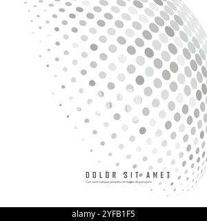 Vector 3d sphere consisting color points. Stock Vector