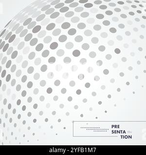 3d sphere consisting points. Bright color. Polygon vector wireframe concept. Particle future. Stock Vector