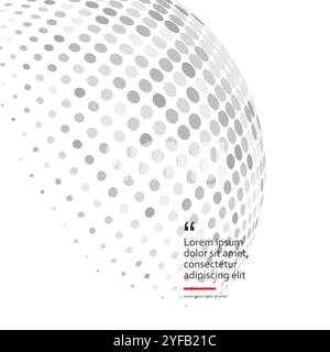 3d sphere consisting points. Bright color. Polygon vector wireframe concept. Particle future. Stock Vector