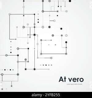 Vector Digital communication. Connection structure. Abstract background. Energy technology wallpaper Stock Vector
