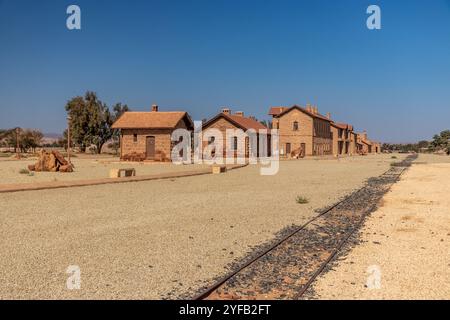 Train station of former Hejaz (Hijaz) Railway near Al Ula, Saudi Arabia Stock Photo