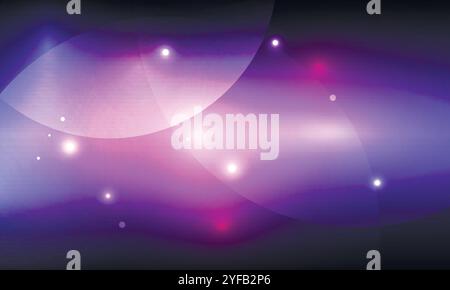 Vector bright circle blue space. Abstract glowing spiral Stock Vector
