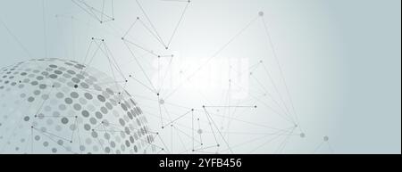 Vector halftone circle. Modern artistic illustration pattern. Graphic element banner background Stock Vector