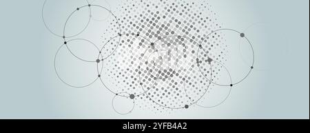 Vector distress texture. Monochrome halftone dots. Simple vector illustration Stock Vector