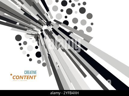 Linear pattern on backdrop. Modern space style. Vector design template. Linear style vector illustration. Futuristic background Stock Vector