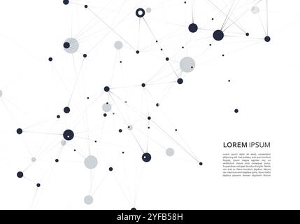 Vector concept art. Innovation technology concept. Technology design. Abstract black background. Geometric template Stock Vector
