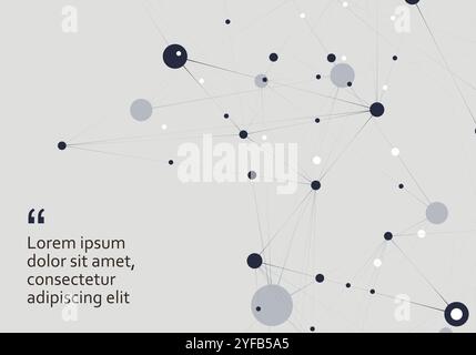 Vector business concept. Technology concept. Social network concept. Digital background. Abstract graphic Stock Vector