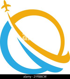 Plane logo icon design template Stock Vector