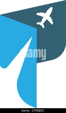 Plane logo icon design template Stock Vector