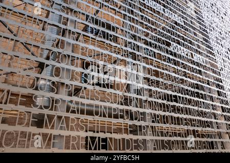 Les Docks Village, a great example of urban regeneration in the centre of Marseille inaugurated in 2015 is a real business centre Stock Photo