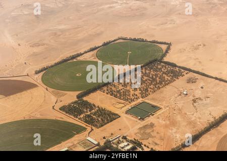 Aerial view of a farm near Riyadh, Saudi Arabia Stock Photo - Alamy