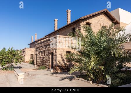 Former train station of Hijaz Railway in Tabuk, Saudi Arabia Stock Photo