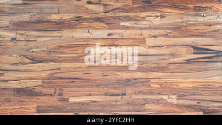 High-quality texture of rosewood flooring, hand-finished planks Stock Photo