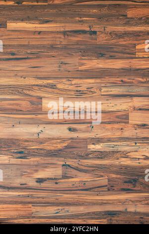 High-quality texture of rosewood flooring, hand-finished planks Stock Photo
