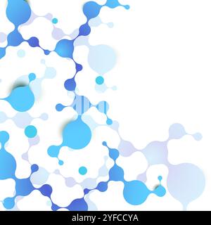 Abstract vector polygonal background with connecting dots with lines. Stock Vector