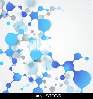 Abstract vector polygonal background with connecting dots with lines Stock Vector