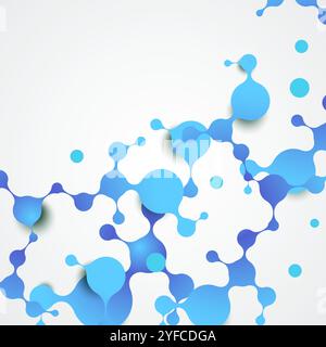 Abstract vector polygonal background with connecting dots with lines Stock Vector